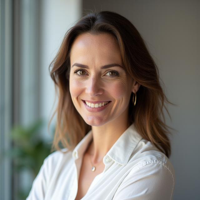 Professional headshot of Elara Fletcher, founder and creative director.